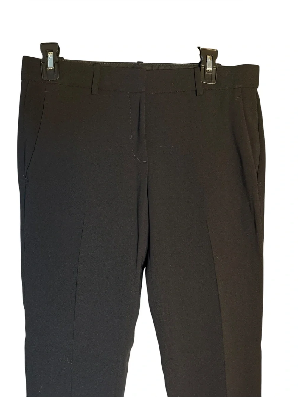 Theory Women’s Size 4 Black Tailored Straight Leg Dress Pants 33” Inseam